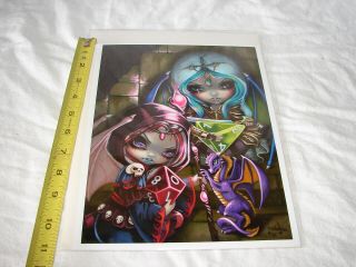 Art Picture Print Jasmine Becket Griffith Fantasy Fairy Dice Dragonlings