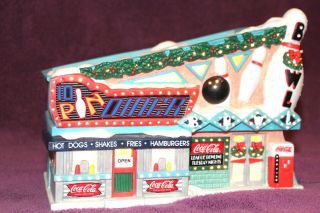 Bowling Alley Coca Cola Town Square Christmas Village 10 Pin 2002