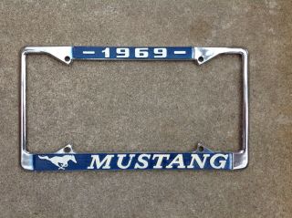 1969 Ford Mustang License Plate Frame - California