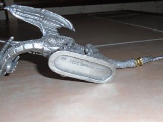Rawcliffe Pewter Ral Partha Detailed Gold Dragon Figurine Crystal Eyes PP1232 5