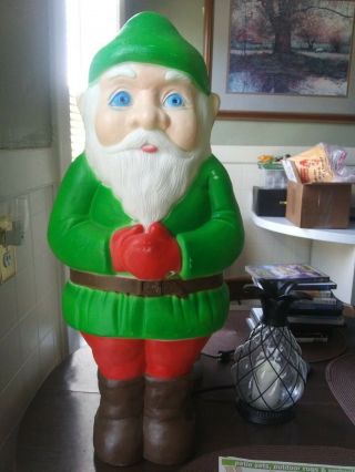 Vintage 28 " Union Products " Don Featherstone " Blow Mold Elf Gnome Rare 1990