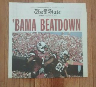 Gamecocks The South Carolina State Newspaper : " Bama Beatdown " Oct 9,  2010
