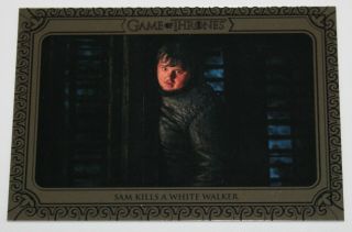 2019 Game Of Thrones Inflexions Silver Parallel 57 Sam Kills White Walker 25/75