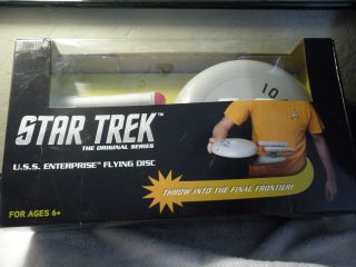 Thinkgeek Star Trek USS Enterprise NCC - 1701 Flying Disc Frisbee MIB 3