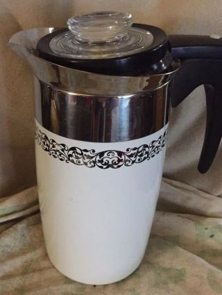 Vintage Corning Ware 10 Cup Electric Coffee Pot
