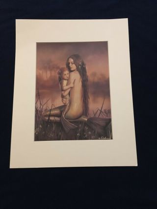 Mermaid Mother And Child Art David Delamare 2001 The World