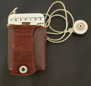 Rare,  Vintage Toshiba Model THA - 1004 Transistor Hearing Aid 3