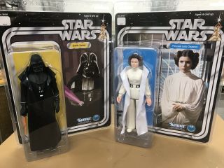 Gentle Giant Star Wars Jumbo Darth Vader And Princess Leia
