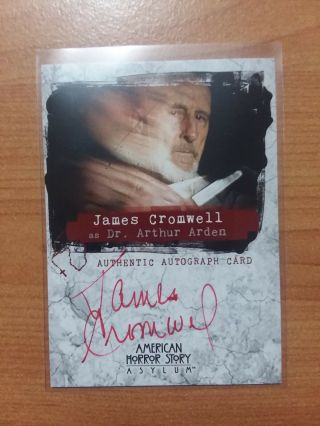 James Cromwell - Autograph Card 2015 Ahs American Horror Story Asylum