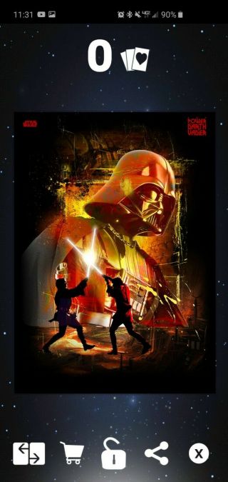 Topps Star Wars Card Trader The Power Of Vader Fury 2 And 3. 2