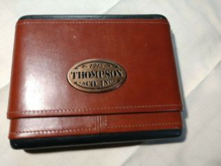 1915 Thompson & Co Cedar Lined Leather Adjustable Cigar Case