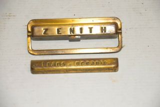 Zenith Transoceanic Shortwave Tube Radio Part Metal Brass Latch