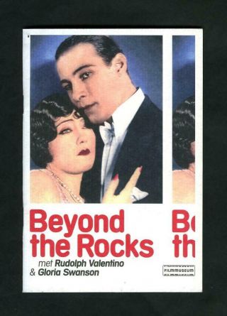 Gloria Swanson Rudolph Valentino " Beyond The Rocks " Booklet Many Illustrations