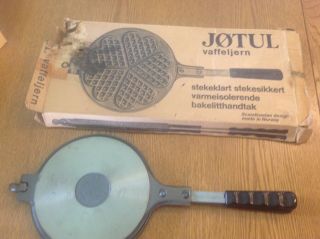 Jotul Cast Iron Krumkokie Waff Press & Base Norway Waffle