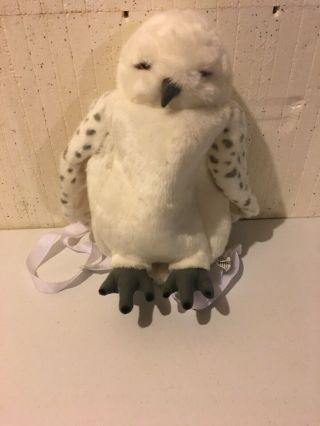 The Wizarding World Of Harry Potter Plush Hedwig Owl Plush Bag Backpack 18 "