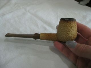 Barling Grained Rustic Shell Finish Estate Pipe England 5 3/4 Inch
