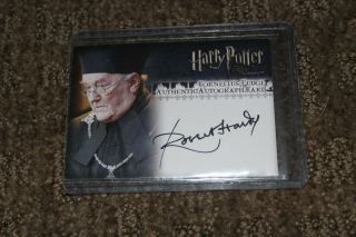 Cornelius Fudge Authentic Autographed Signed Card Harry Potter Order Of Phoenix