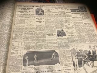 Old November 7 1932 Newspaper Don Bradman Ponsford Frank Egli Jockey