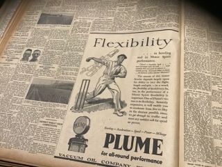 Old November 5 1932 Newspaper Don Bradman Larwood cricket Ashes Complete 4