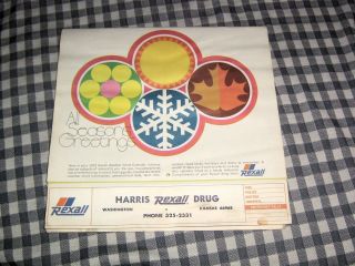 Vintage Rexall Drugs Calendar,  1972,  Harris Drug Store,  Washington,  Kansas,  Fair
