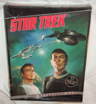 Vintage Still W/ Plastic Star Trek The Adventure Game (c) 1985 West End Games