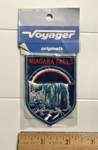 Nip Rainbow Over Niagara Falls York Canada Souvenir Embroidered Patch Badge
