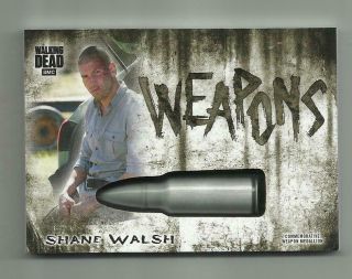 2018 Walking Dead Hunters & Hunted Shane " Weapons " Medallion Relic Bullet