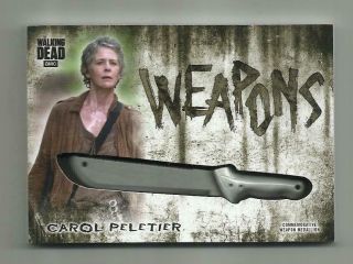 2018 Walking Dead Hunters & Hunted Carol " Weapons " Medallion Relic