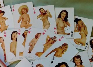 Vintage ' MODELS of ALL NATIONS ' ; PIN - UP ART DECK of 52 CARDS by Frederic Ent. 6