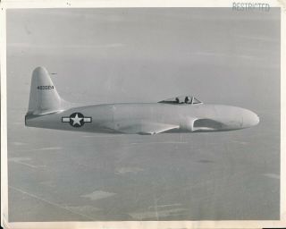 1945 8 X 10 Aviation Press Photo Lockheed P - 80 Shooting Star Jet