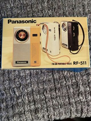 Vintage Panasonic Rf 511 Am/fm Transistor Radio