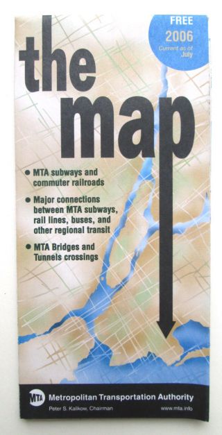 2006 Mta Subway Map Current As Of July