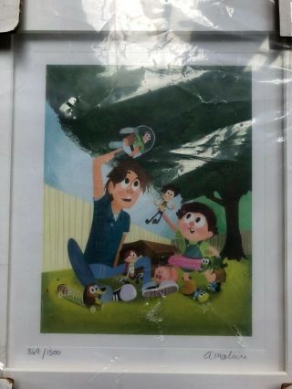 Pixar Toy Story 3 Crew Gift Collectible Numbered Signed Framed Print