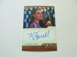 Star Trek Discovery Season 1 Katherine Barrell As Stella Bordered Autograph