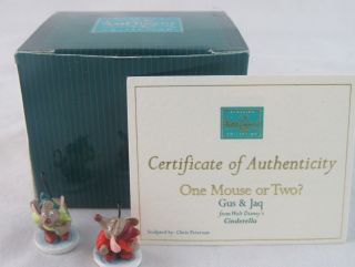 Wdcc " One Mouse Or Two " Gus & Jaq Miniature From Disney 