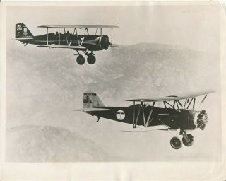 1929 Orig.  8x10 Aviation Press Photo Army Flyers Try For Endurance Record