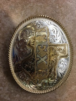 Montana Silversmiths Engraved State Of Texas Western Belt Buckle