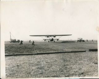 1929 8 X 10 Aviation Press Photo Us Navy Sikorsky Amphibian Plane Test Flight