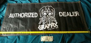 Extremely Rare Graffix Authorized Dealer Banner Not Only Sent To Dealers