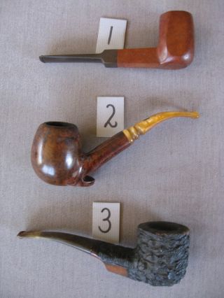 Group J: 3 Estate Pipes For Restoration - Edwards,  Jobey,  Lorzero Imperial