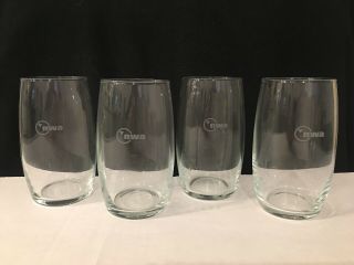 Retro Northwest Airlines Nwa First Class Cabin Service Beverage Drinking Glasses