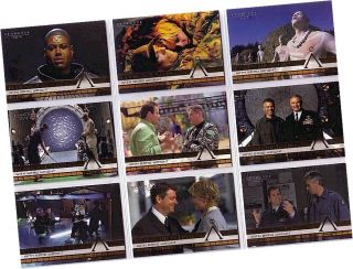 Stargate Season 6 - 9 Card " Behind The Scenes With Brad Wright " Chase Set B1 - B9