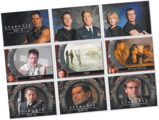Stargate Sg - 1 Season 9 (nine) - 72 Card Basic/base Set - Rittenhouse 2007