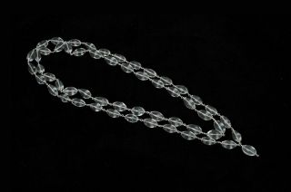 Sphatik Mala Lingam Shape In Pure Silver 54,  1 Beads