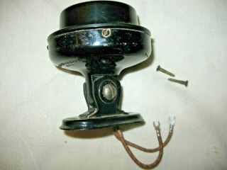 Rare Antique Western Electric Black Crank Telephone Transmitter,  Stand And Cup.