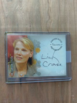 Inkworks Alias Season 1 Autograph Card A6 Lindsay Crouser As Dr Carson Evans