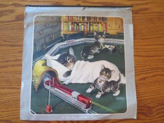 Chesapeake & Ohio Chessie Calendar Top A Day - A Train Bracker Cats