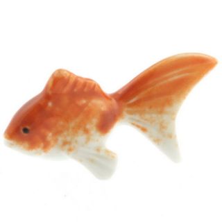 2pc Japanese Orange Goldfish Chopstick Rests 313 - 399