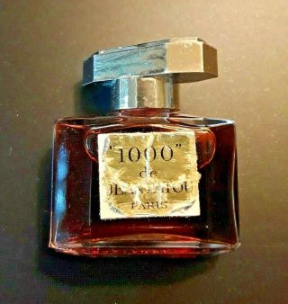 1000 De Jean Patou Paris 90 Full France Glass Crystal Tiny 1 " Bottle Vintage