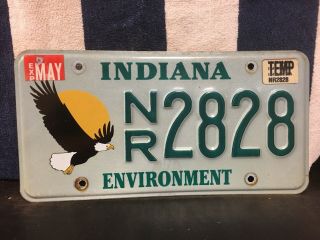 Indiana Environment License Plate.